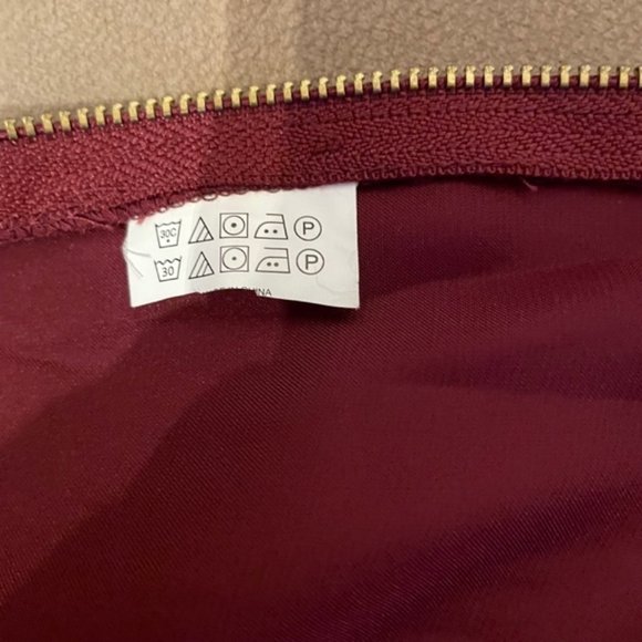 Women Michael Kors Long Burgundy Blouse -size L - Picture 9 of 11